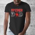 Spider Dad Spidey Birthday Family Matching Kid Daddy Spiders Men's V-Neck T-Shirt