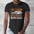 This Station Wagon Runs On Nostalgia Wagon Men's V-Neck T-Shirt
