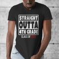 Straight Outta 4th Grade Class Of 2026 Shirt Graduation Men's V-Neck T-Shirt
