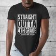 Straight Outta 4th Grade Graduation Class 2026 Fourth Grade Men's V-Neck T-Shirt