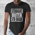 Straight Outta 5th Grade Graduation Motivational Men's V-Neck T-Shirt