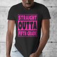 Straight Outta Fifth Grade Graduation Class Men's V-Neck T-Shirt