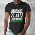 Straight Outta Junior High School Class Of 2022 Graduation Men's V-Neck T-Shirt