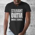 Straight Outta Middle School Class Of 2024 Graduation Men's V-Neck T-Shirt