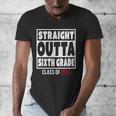 Straight Outta Sixth Grade Class Of 2024 Shirt Graduation Men's V-Neck T-Shirt