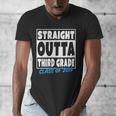 Straight Outta Third Grade Class Of 2019 Graduation Men's V-Neck T-Shirt