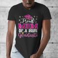 Super Proud Mom Of 2025 Graduate Senior Graduation Family Men's V-Neck T-Shirt
