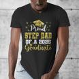 Super Proud Step Dad Of 2025 Graduate Graduation Family Men's V-Neck T-Shirt