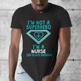 Superhero RN Nurse Shirt Graduation Men's V-Neck T-Shirt