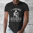 I Survived AP Calculus AB Graduation Senior 2025 Men's V-Neck T-Shirt