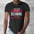 I Survived Catholic School Shirt Catholic Graduation Men's V-Neck T-Shirt