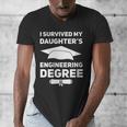 I Survived My Daughter's Engineering Degree Graduation Men's V-Neck T-Shirt