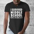 I Survived Middle School Class Of 2018 Graduation Men's V-Neck T-Shirt