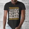 i Survived My Sisters Nursing Degree School Graduation Party Men's V-Neck T-Shirt