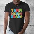 Team Second Grade Shirt 2nd Grade Back To School Graduation Men's V-Neck T-Shirt