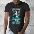 Never Thought I'd Be Wearing a Mermaid Dad Small Men's V-Neck T-Shirt Never Thought I'd Be Wearing a Mermaid Dad Small Men's V-Neck T-Shirt