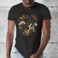 Tortie Cat Owner Flowers Tortie Cat Mom Tortie Cat Dad Men's V-Neck T-Shirt