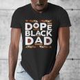 History Month Family Matching Melanin Dope Black Dad Men's V-Neck T-Shirt