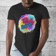 Totally 80's Tie Dye Retro Vibes 1980s Style Nostalgia Men's V-Neck T-Shirt