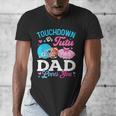 Touchdown Or Tutu Dad Loves You Gender Reveal Family Men's V-Neck T-Shirt