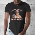 Trump Tariffed Your Mom Last Night Saying Meme Dad Men Men's V-Neck T-Shirt