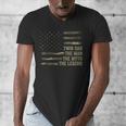 Twin Dad Camo USA Flag Twin Dad The Man The Myth The Legend Men's V-Neck T-Shirt