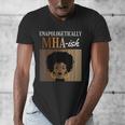 Unapologetically MHA-Ish Student Graduation Afro Men's V-Neck T-Shirt