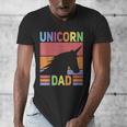 Unicorn Birthday Outfit Dad Unicorn Costume Bday Dad Unicorn Men's V-Neck T-Shirt