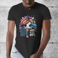 Unicorn Reading Book Reader Introvert Book Lover Humor Men's V-Neck T-Shirt Unicorn Reading Book Reader Introvert Book Lover Humor Men's V-Neck T-Shirt