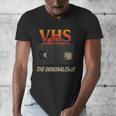 VHS Tape Nostalgia Old School Technology Humor Men's V-Neck T-Shirt VHS Tape Nostalgia Old School Technology Humor Men's V-Neck T-Shirt