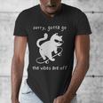 Vibes Are Off Cat Skateboard Introvert Sarcastic Humor Men's V-Neck T-Shirt Vibes Are Off Cat Skateboard Introvert Sarcastic Humor Men's V-Neck T-Shirt