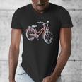 Vintage Bicycle With Playing Cards Nostalgia Men's V-Neck T-Shirt Vintage Bicycle With Playing Cards Nostalgia Men's V-Neck T-Shirt