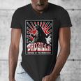 Vintage Dadzilla Father Of The Monsters Fathers Day Men's V-Neck T-Shirt