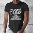 Volleyball Dad Definition Dad Of A Volleyball Player Father Men's V-Neck T-Shirt