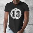 Volleyball Player 13 Volleyball Mom Dad Jersey Number 13 Men's V-Neck T-Shirt