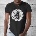 Volleyball Player 4 Volleyball Mom Dad Jersey Number 4 Men's V-Neck T-Shirt