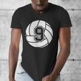 Volleyball Player 9 Volleyball Mom Dad Jersey Number 9 Men's V-Neck T-Shirt