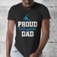 Volleyball Player Team Dad Father Proud Volleyball Dad Men's V-Neck T-Shirt