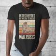 Walrus Lover Introvert Walrus Men's V-Neck T-Shirt Walrus Lover Introvert Walrus Men's V-Neck T-Shirt