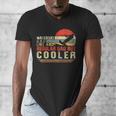 Waterski Dad Fathers Day Ski Lover Dad Water Skiing Rider Men's V-Neck T-Shirt