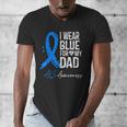 I Wear Blue For My Dad Shirt ALS Awareness Tshirt Men's V-Neck T-Shirt