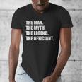 Wedding Officiant Art For Men Dad Ordained Minister Men's V-Neck T-Shirt