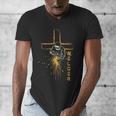 Welder Christian Cross Weld Welding Dad Jesus Lover Men's V-Neck T-Shirt