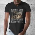Whatever Daddy Wants Daddy Gets Raccoon Alpha Meme Men's V-Neck T-Shirt