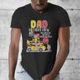 The Wheels On The Bus Dad Birthday Crew Party Toddler Kids Men's V-Neck T-Shirt