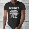 Whiskey Lovers Extrovert Quote Introvert Alcohol Drink Humor Men's V-Neck T-Shirt Whiskey Lovers Extrovert Quote Introvert Alcohol Drink Humor Men's V-Neck T-Shirt