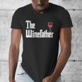 The Winefather Red Wine Tasting Fathers Day Dad Men's V-Neck T-Shirt