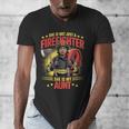Woman Firefighter Aunt TiTi Auntie Black Graduation Men's V-Neck T-Shirt