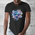 Women's Frutiger Aero Y2K Fish Men's V-Neck T-Shirt