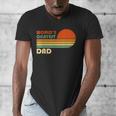 World's Okayest Dad Father Retro Vintage Men's V-Neck T-Shirt